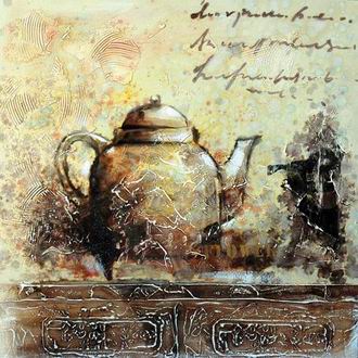 Textured Utensils oil painting